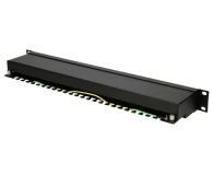 ExtraLink  Patchpanel 24p 19" 1U STP 6 półka (czarna) - 1323251 - zdjęcie 2